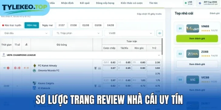 Sơ lược trang review nhà cái uy tín